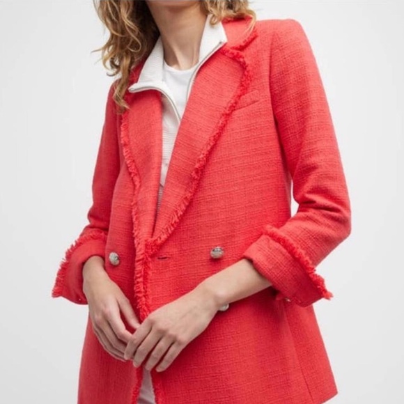 ✨Veronica Beard Nayeli Dickey Fringed Blazer, Sz12 - Picture 4 of 12